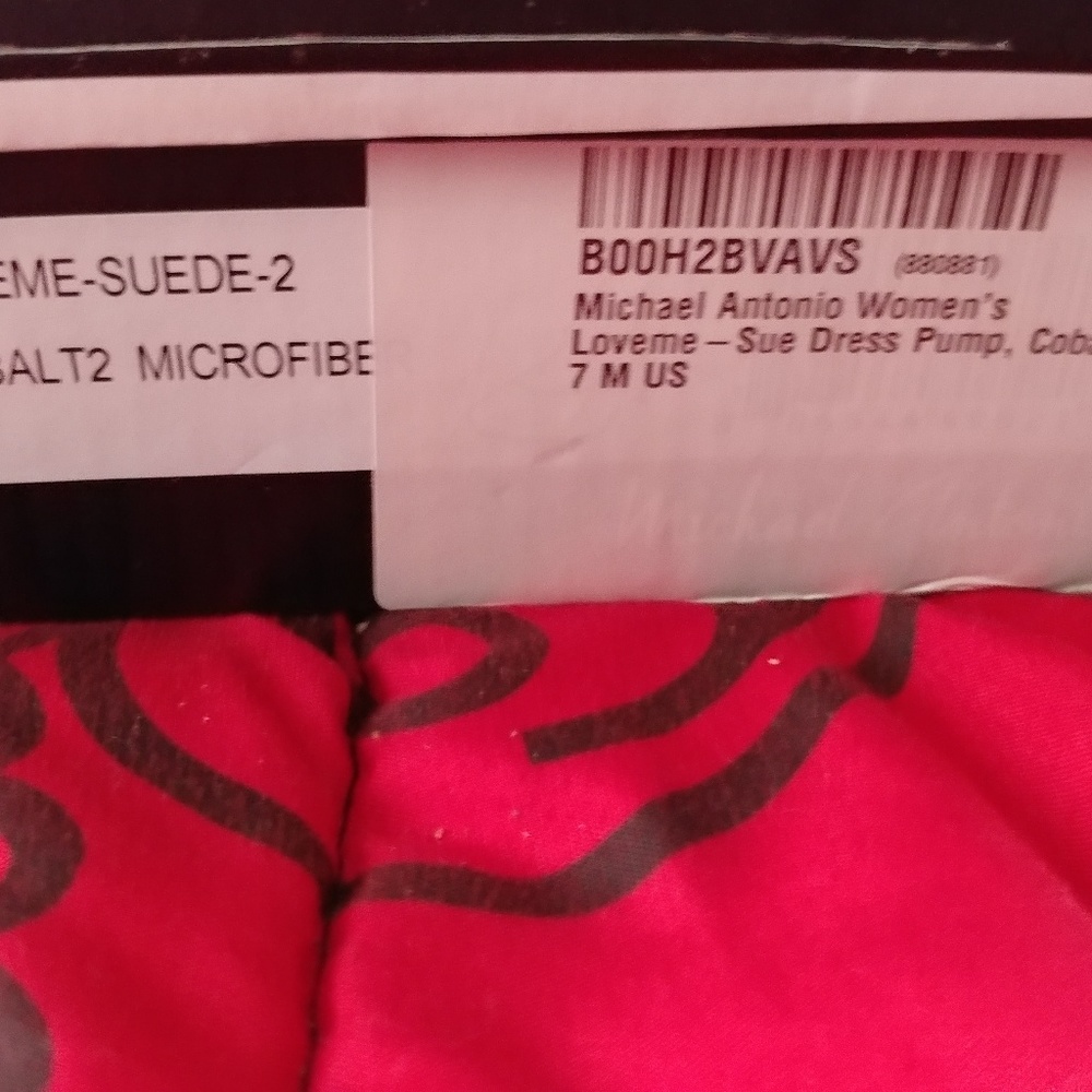 Michael AntonioCobalt Love Me Sue Suede Dress Pump - Picture 5 of 5